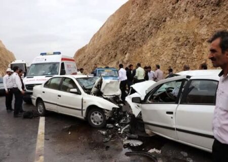 تصادف ۳ دستگاه خودرو در سهند با یک کشته و ۷ مصدوم