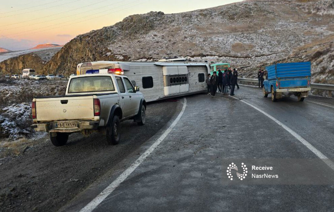 دلیل واژگونی اتوبوس کارگران معدن سونگون اعلام شد