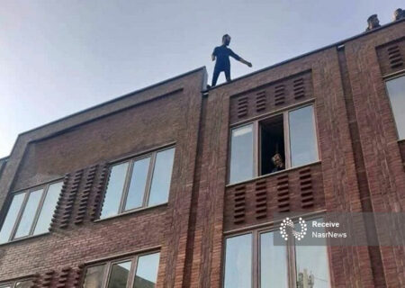 ممانعت آتش نشانان از خودکشی مرد جوان در تبریز