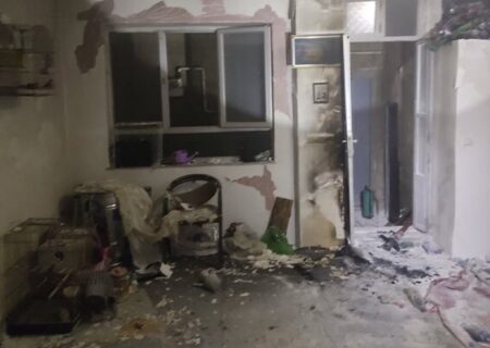 نشت و انفجار گاز در خیابان عباسی تبریز